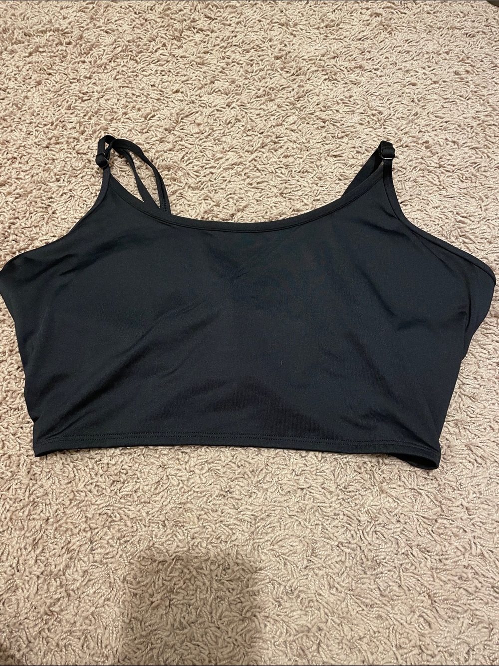 Pink Active Victoria’s Secret Black Adjustable-Strap Sports Bra Large-DD/G-DD